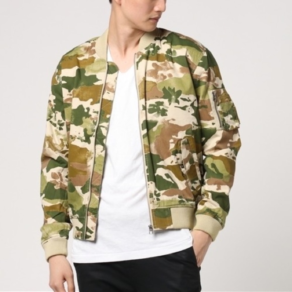 Deus Ex Machina Elias Camouflage Bomber Jacket.